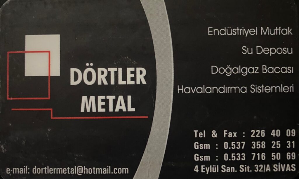 dörtler metal sivas