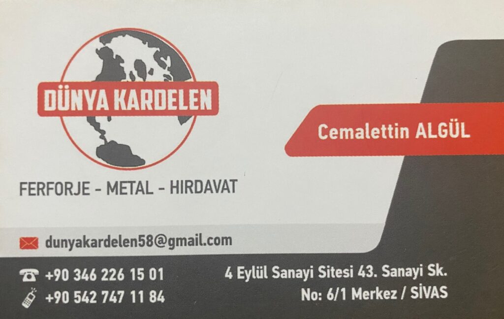 sivas dünya kardelen hırdavat