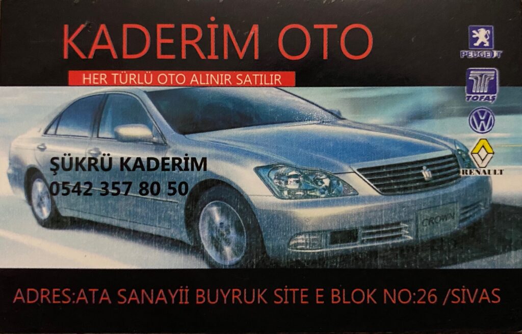 sivas kaderim oto