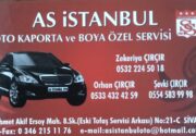 AS İstanbul Oto Kaporta ve Boya Özel Servisi