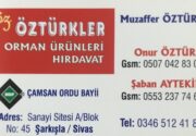 Öztürkler Orman Ürünleri Hırdavat