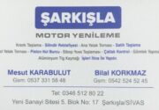 Şarkışla Motor Yenileme